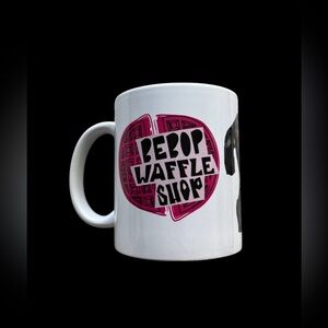 White Bebop Waffle Shop Coffee Mug 11oz